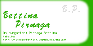 bettina pirnaga business card